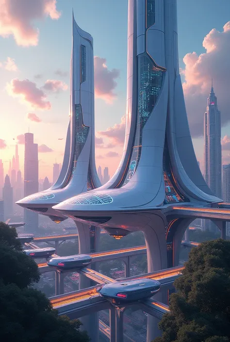 Future buildings and cars