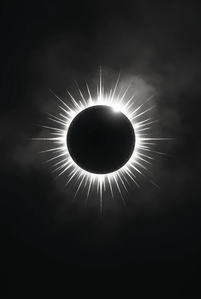 The logo for a group called eclipse has to represent an eclipse and be in black colors., Gray and white 
