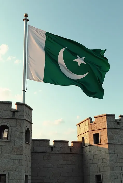 Pakistan flag in USA fort