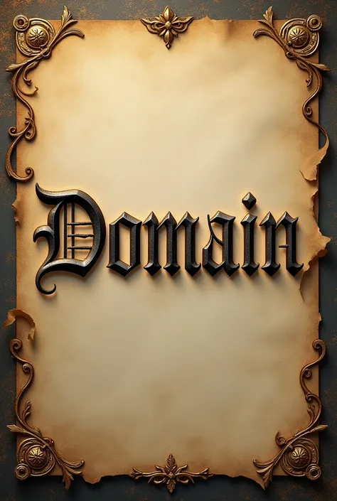 Crie a logo com o nome Domain,  medieval style