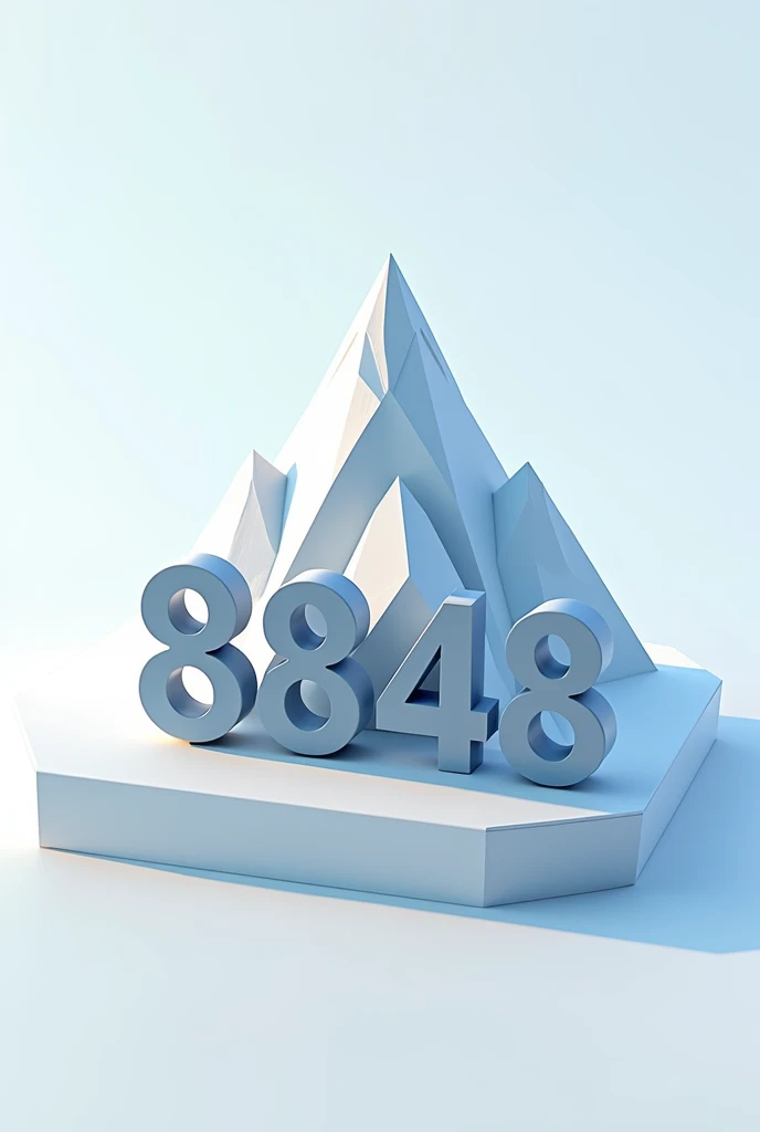 make a logo name 8848 
And logo them nepali mount Everest 
3d logo 