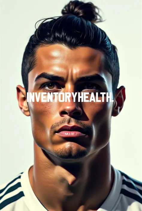 An image with Cristiano Ronaldo&#39;s face with a message that says INVENTORY HEALTH