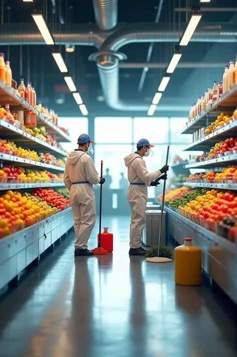 Exposure to cleaning products in a fruit and vegetable store 