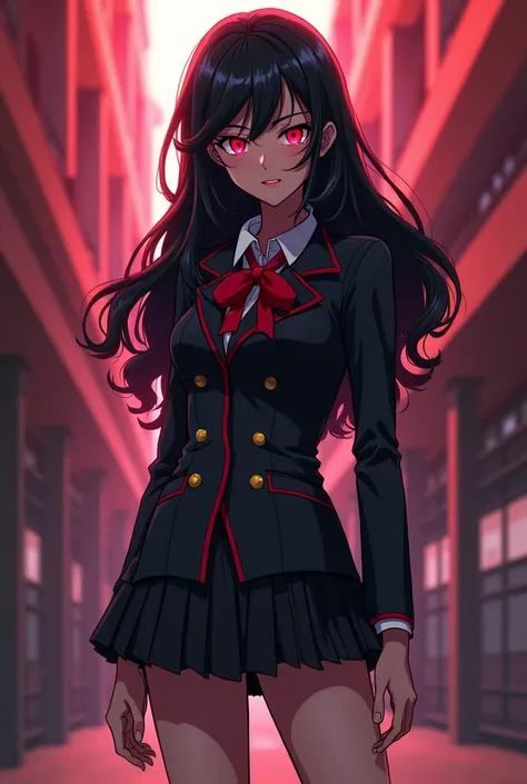 Infiltrated as a student of the UA of the world of my hero academy with the powers of Wanda Maximorf . The girl must have black hair down to her buttocks, red eyes and a model&#39;s body with the Ua uniform.
