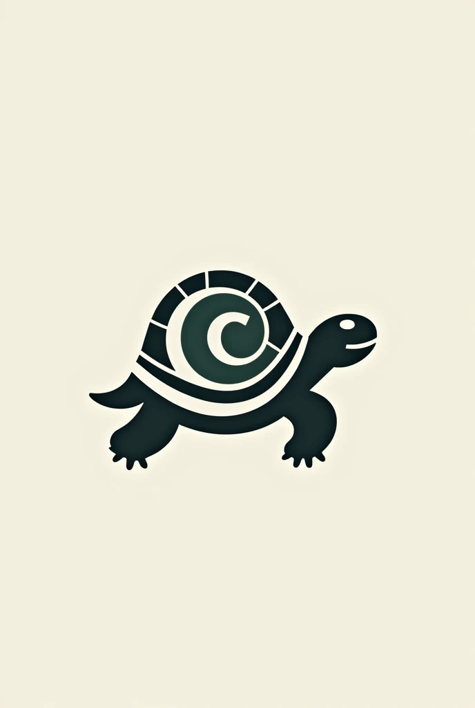 Create me a logo with the A CUPULATTA mark on a Turtle 