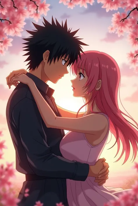 Sasuke and Sakura in a loving embrace. Ultra high quality.