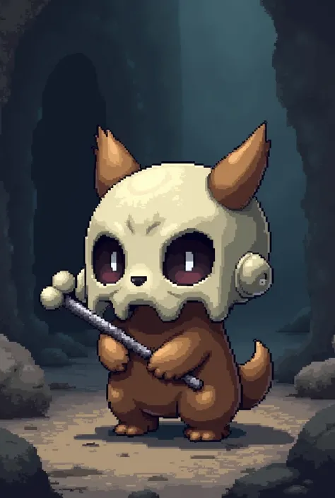 Cubone pokemon  pixel art
