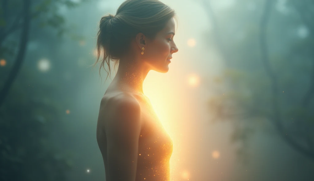 A viral social media image featuring a serene, glowing light enveloping the right side of a person’s body, symbolizing divine healing energy. Soft, ethereal colors blend with a peaceful, radiant atmosphere. No text.







