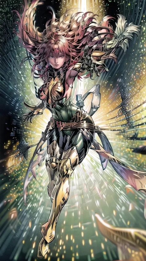 jean grey wearing dragoon armor