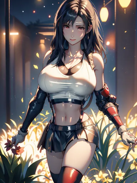 (8ｋ, highest quality, masterpiece:1.2), (photorealistic:1.3), super detailed, girl 1 person, mature, solo, (tifa lockheart:1.2),...