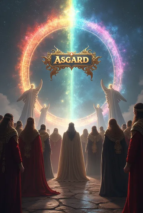 Gods of Asgard at the Bifrost Portal HOLDING A NAMEPLATE ASGARD ADMs 