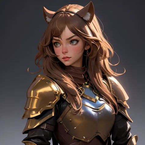 envision a 8k, highres, cinematic, beautiful concept art character design sheet of a girl with pretty mature features with brown...