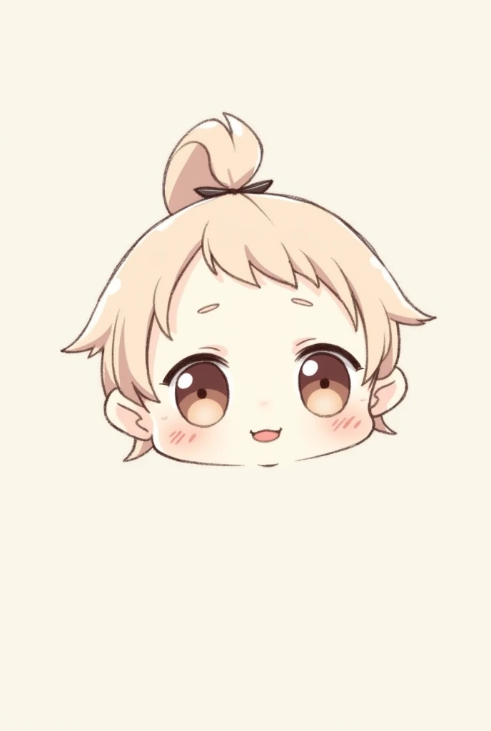 Simple drawing, ponytail, big eyes, , , cute