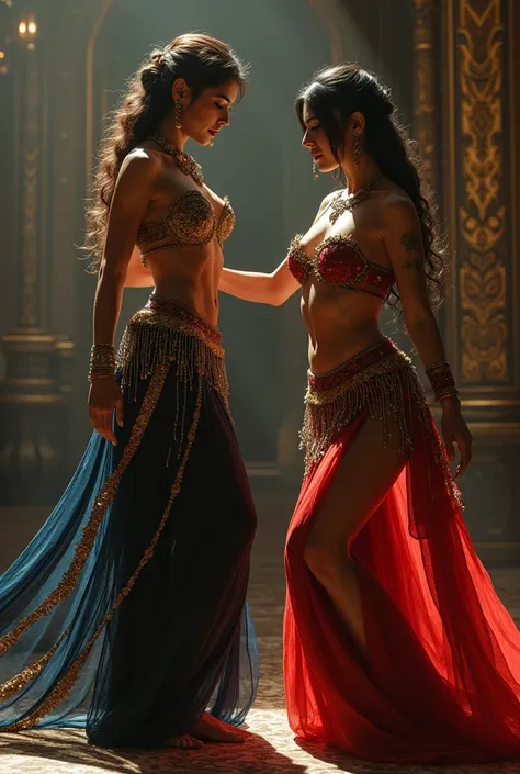 A belly dancer enslaved by another belly dancer 