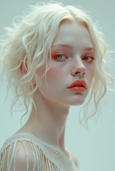 make model gemma ward albino with big hair and bangs