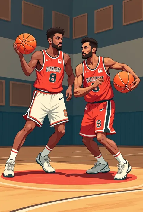 Créer une illustration dun Design de la section hero d’un site vitrine. Le nom de lentreprise cest Basket Addict qui est basée au Canada, qui produit les meilleures vidéos dentraînement au basketball. Transmet un sentiment de nostalgie, et rappeler les bel...