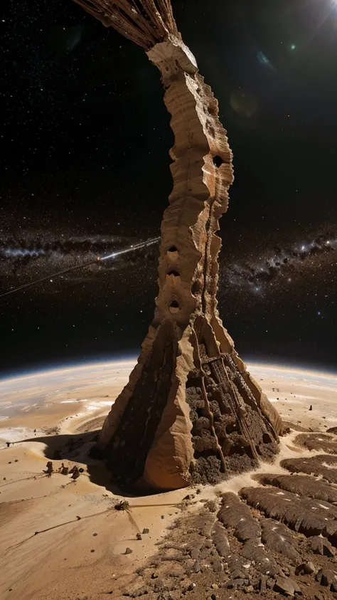 Termite mound in space