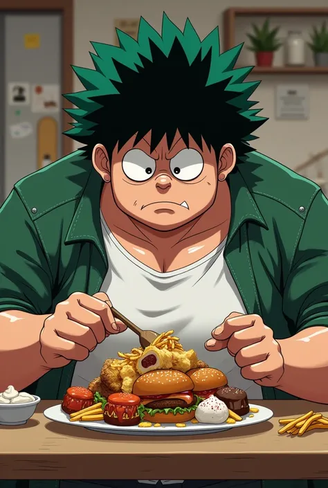 Fat deku eating while being bullied by bakugo more fat more fat fat fat fatty