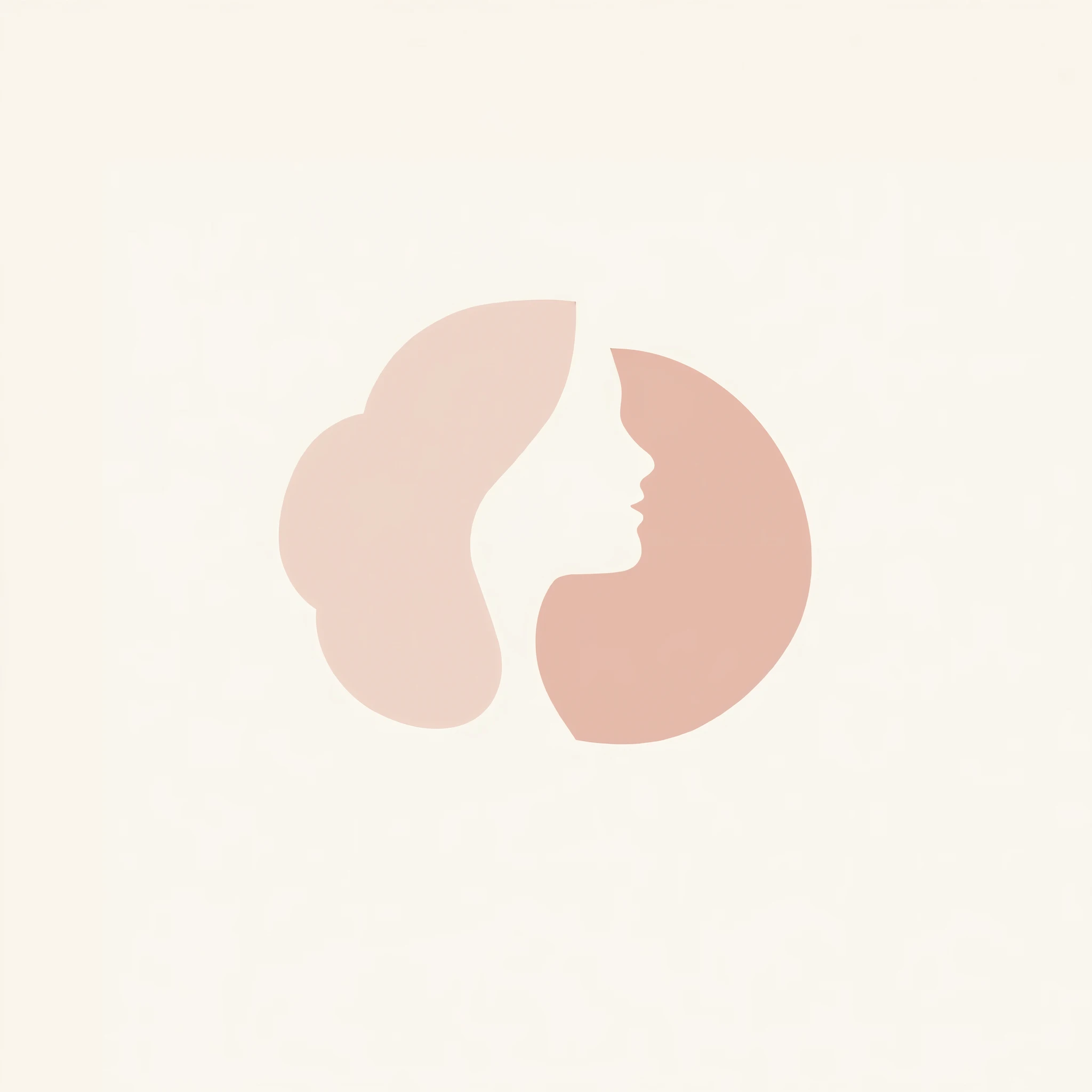 a minimalist logo for a female psychologist, simple geometric shapes, soft pastel colors, feminine, elegant, clean, sophisticated, abstract, minimalist, pastel, clean lines, simple shapes, modern, stylish, professional