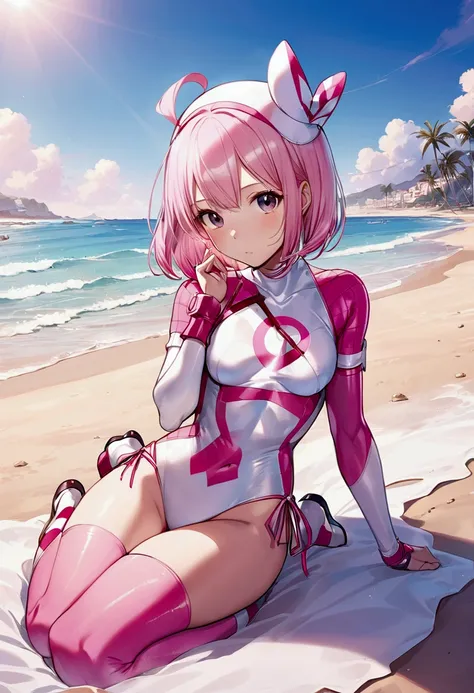 Gwenpool en la playa