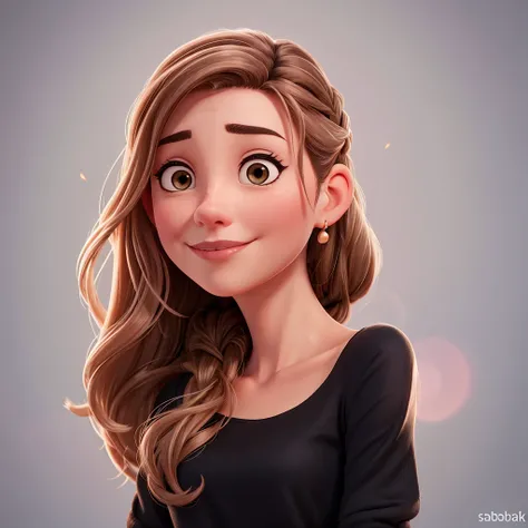 modisn disney style, there is a woman with long hair and a black blouse, headshot portrait, portrait photo, portrait of sanna marin, Aleksandra Waliszewska, headshotgraph, profile portrait, headshot, foto de perfil com headshot, Anna Dittman, Promotional p...