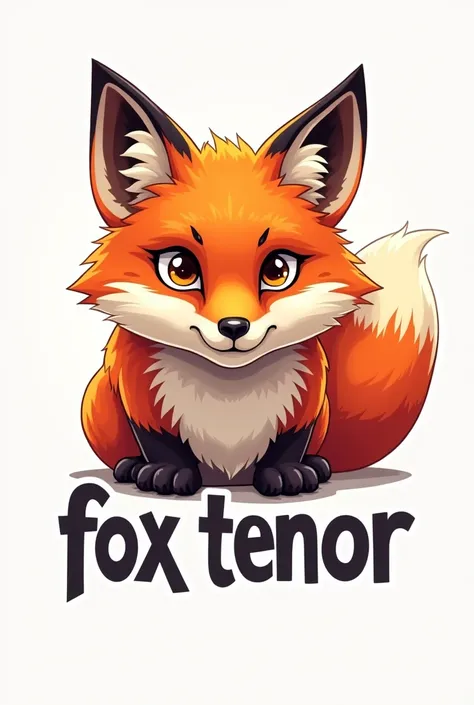 Make me a fox picture logo with the name under the fox picture written fox tenor