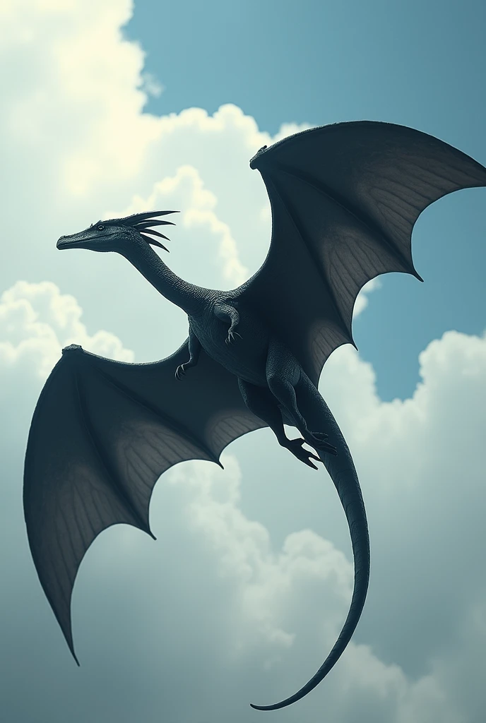 Black-colored pterodactyl 