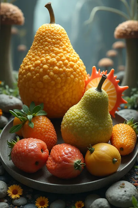 Make an different fruits from other planets