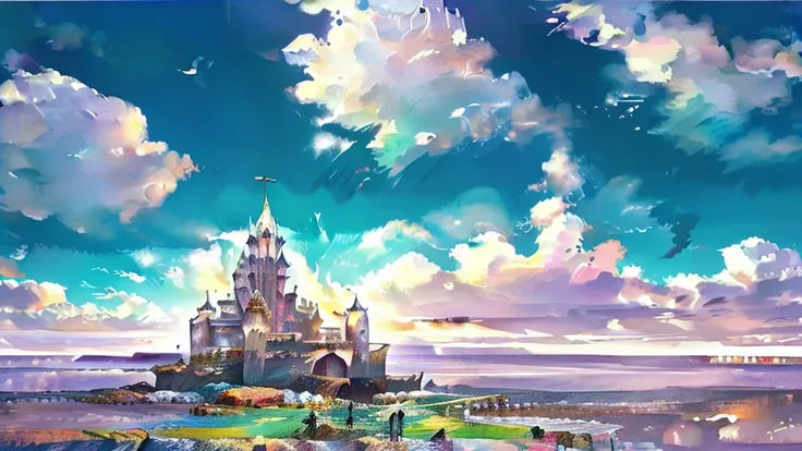 fantasy, castle, landscape