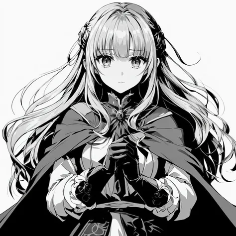 A character that combines elements of Victorian Gothic style and anime-style beautiful girls.。Her appearance is one of delicate elegance and mysterious coldness.、Its beauty gives the viewer a sense of transience and fragility at the same time.。 The bangs a...