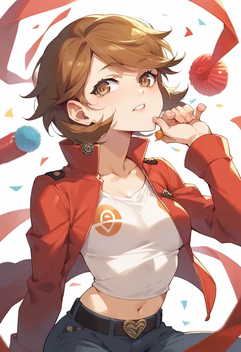 yukari takeba, short hair, big boobs party