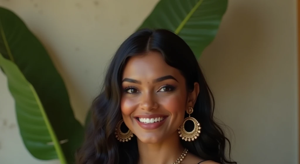 A srilankan 3 curvy women wearing a jeans and off shoulder top 