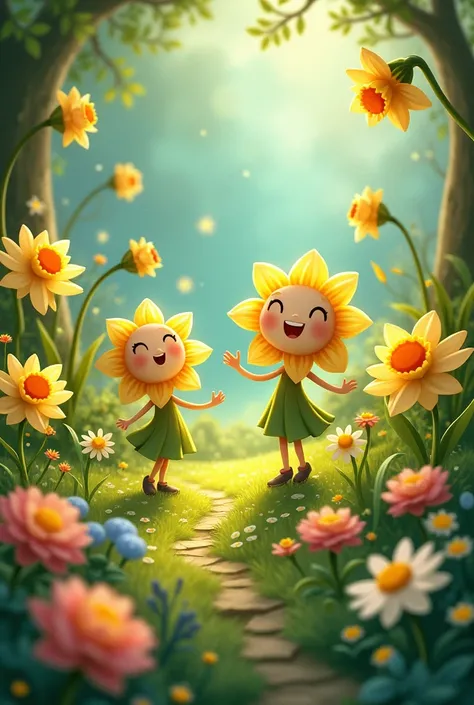 The daffodils twirl, and the daisies cheer,
In the magic garden, there’s nothing to fear. For kids poem 