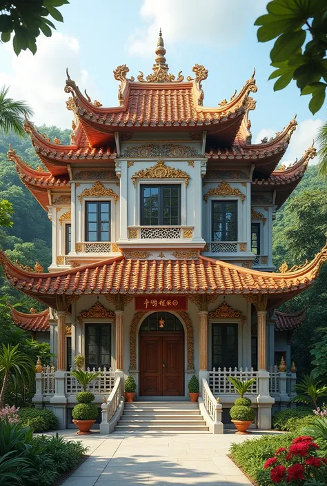 Lingnan architecture as the carrier with Thai style decoration