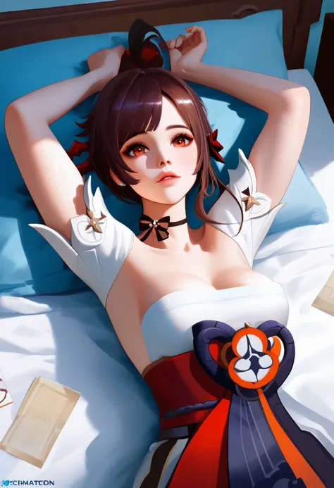 score_9, score_8_up, score_7_up, high quality ,masterpiece ,best quality ,lying face up on the bed,in the bedroom,girl,cute face...