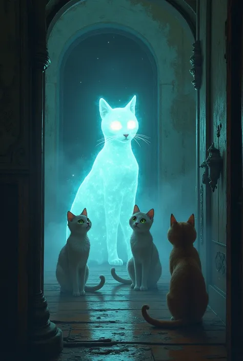 The Phantom Pantry: The ghost cat leads the new cats to a hidden pantry in the house that’s magically locked. They must solve riddles and perform tasks to unlock the pantry and discover what the ghost has been longing for.

