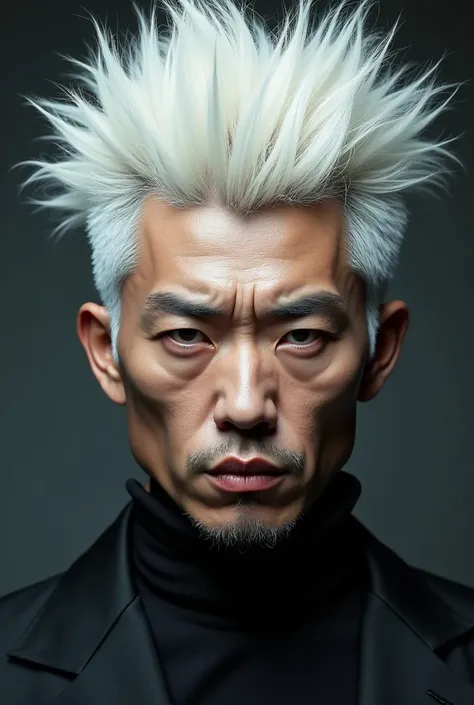 man(Japan)white hair, Two blocks of haircut, Obscene set, Provocative image, perfect face, 8k quality, Ridiculous details and texture qualities,