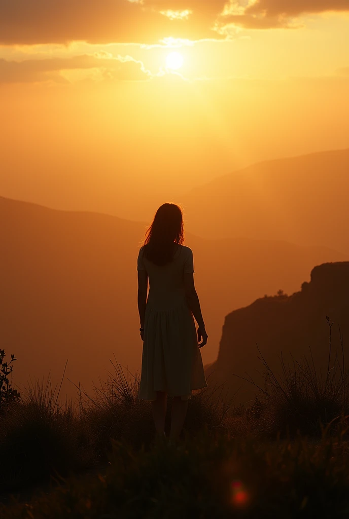 A woman silhouette stands against a
breathtaking, expansive landscape during
golden hour. By combining wide-angle
and telephoto techniques with a Nikon Z7
and NIKKOR Z 24-70mm f/2.8 S lens, this
composite image captures the figure in
the foreground and the...