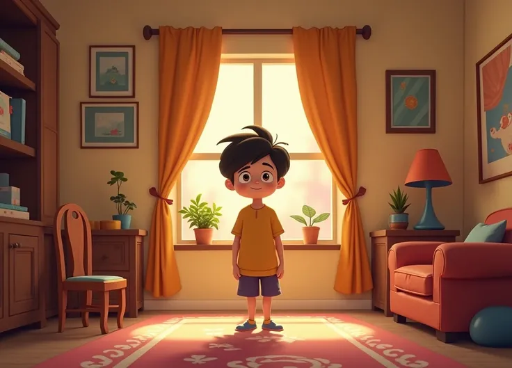 .Setting: Ali’s grandfather’s room, now calm and familiar.Narration: At the last moment, Ali managed to return to his original world, safely back in his grandfather’s room. animated disne inspired 