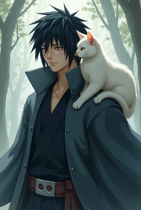 Itachi with cat white 