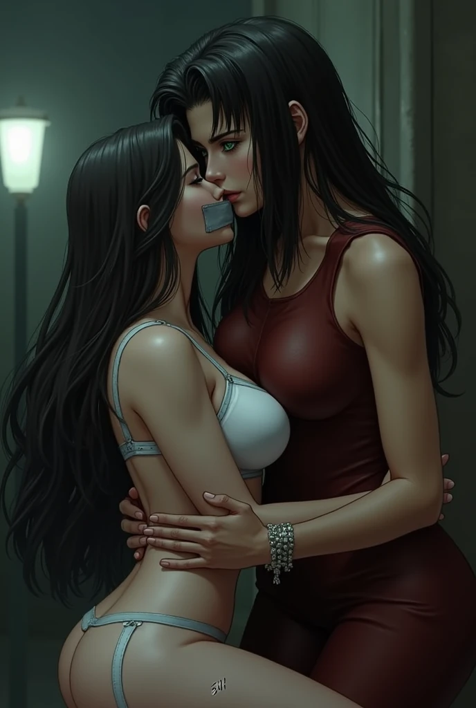 Ff7 tifa kidnapped and tape gagged by aerith