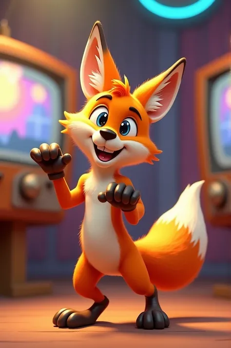 male fox cartoon tv image