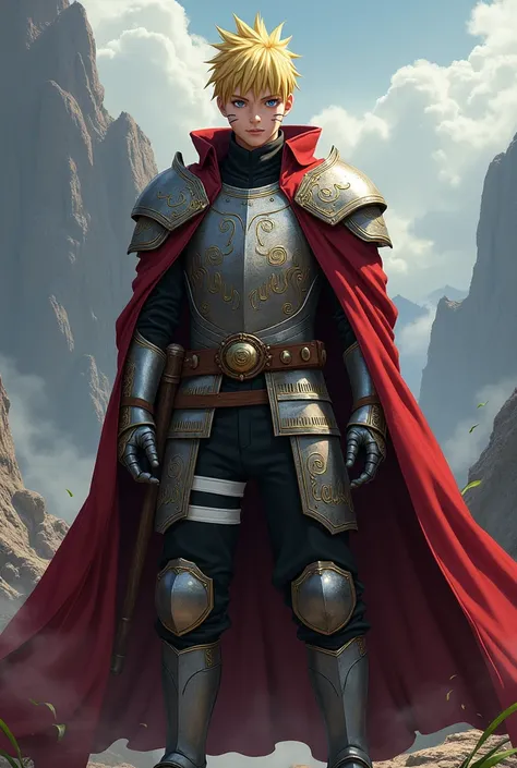 Naruto in Jaime Lannister armor 