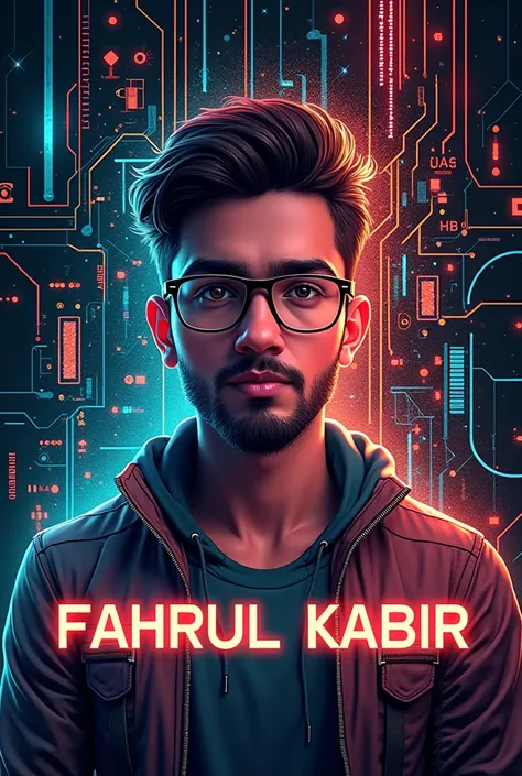 Modify this name "FAKHRUL KABIR " in an electrical engineer perspective with many colour. The name should be 
"FAKHRUL KABIR ".


All the best.