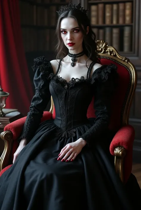 make a realistic  Queen Bathory vampire with dark stuff 