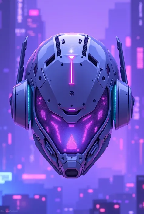 Cyberpun helmet for nft