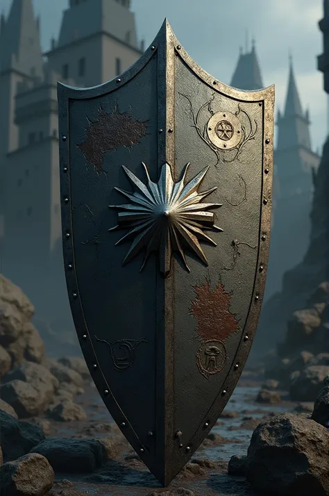 shield,Mediovale,grimdark,full of detail