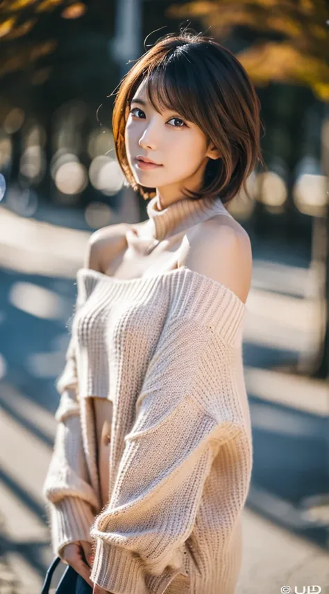 Best Quality, 8k, 32k, Masterpiece,( UHD: 1.3),Attractive Japan Woman Pictures, One Girl, (full body : 1.0), Abs, Perfect Body, (cold shoulder sweater : 1.1), (boots:1.1), Ultra Detailed Face, Detailed Lips, Fine Eyes, Double Eyelids,short hair,Disheveled ...