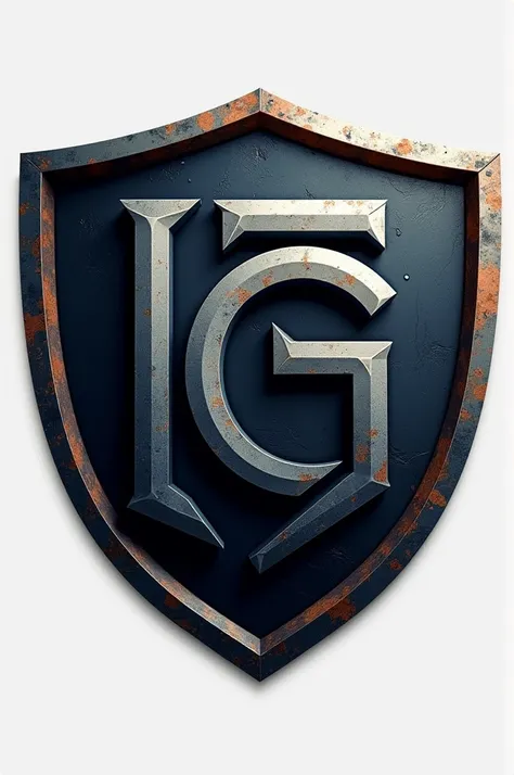 Create a Shield logo with text I C C G