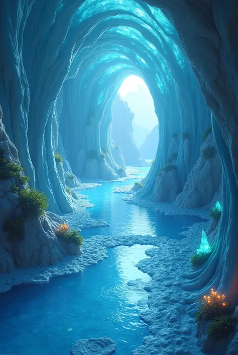 A tunnel made of water, fantasy